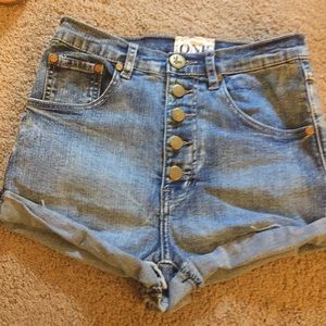 One Teaspoon Lovers denim shorts